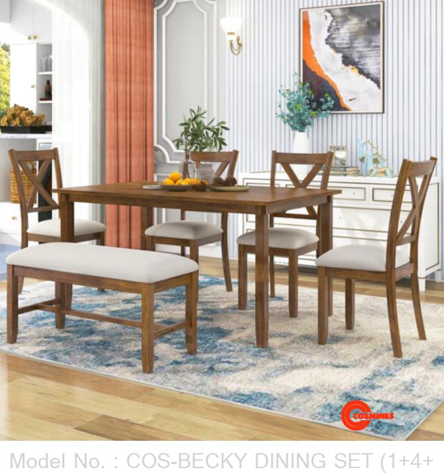 COS-BECKY DINING SET (1+4+1)